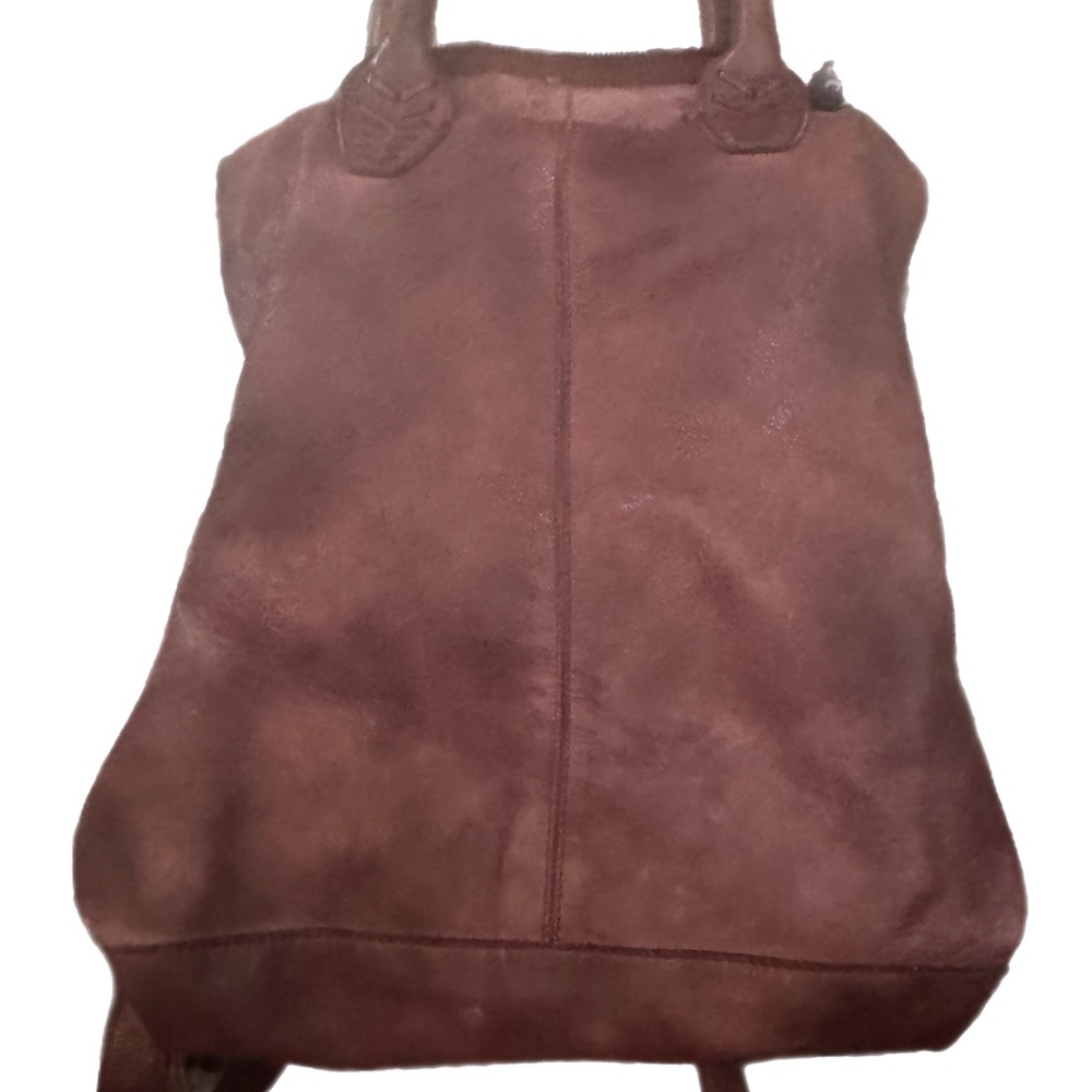 Free People Rich Brown Suede Backpack 14x11